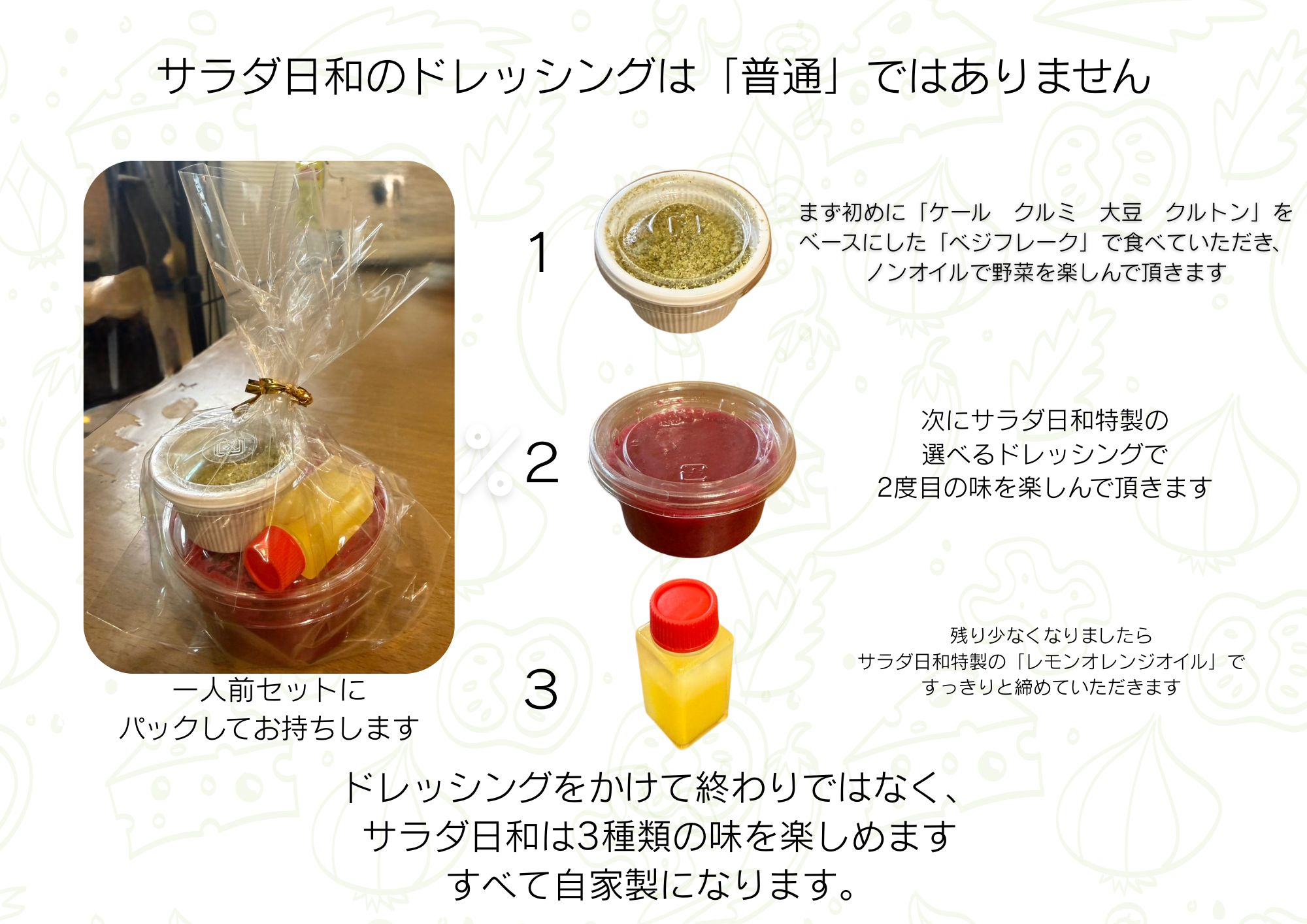 サラダ日和のサラダドレッシング